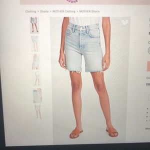 NWT Mother The Tripper Fray Cutoffs